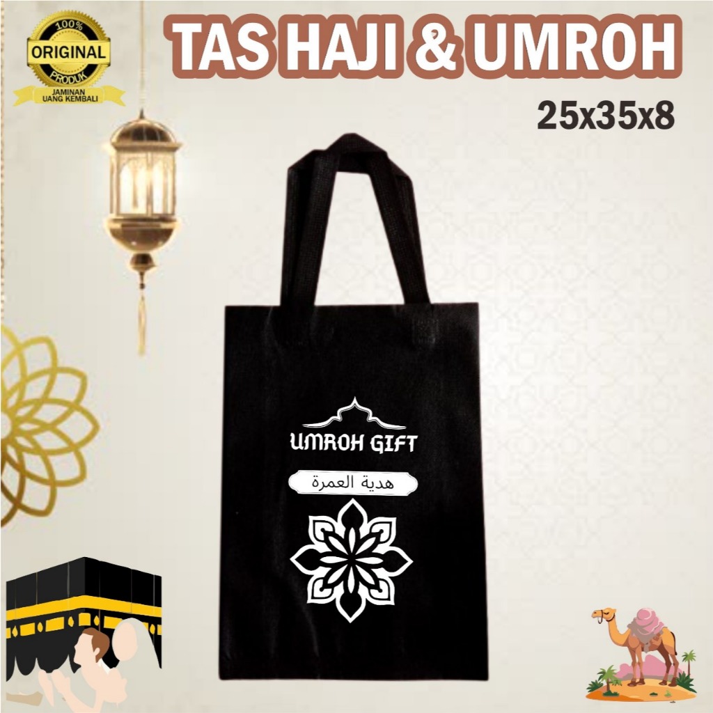 

SAFWA 6 | Tas Souvenir Oleh-oleh Haji Umroh Isi 1 LUSIN Size box nasi 22x22 Tebal muat 3 box