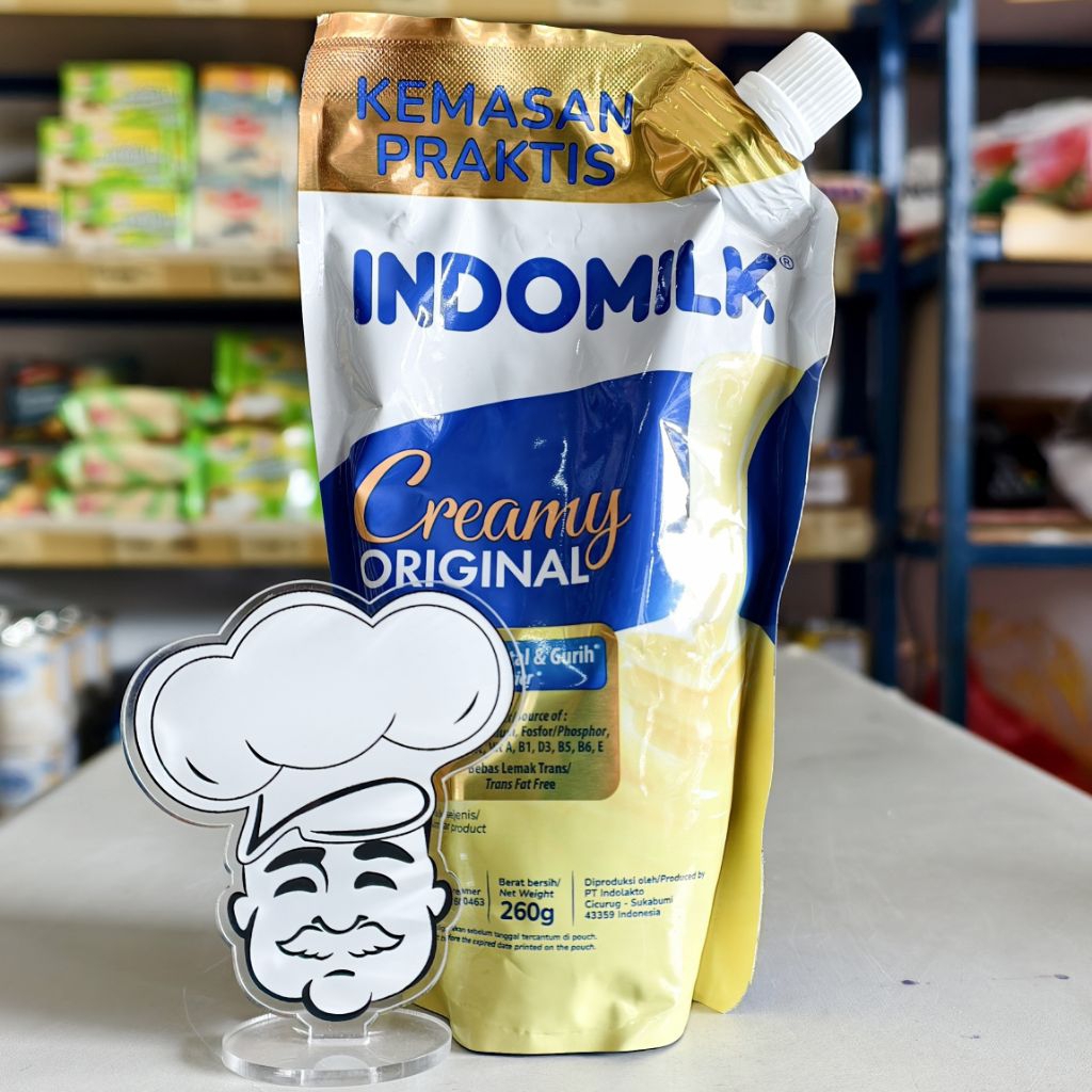 

Indomilk Susu Kental Manis Pouch 260Gr / SKM Indomilk 260Gr / Susu Indomilk Kental Manis 260Gr