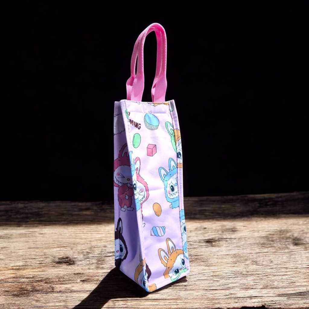 Tas botol 2 Liter termos tumbler sarung botol minum labubu