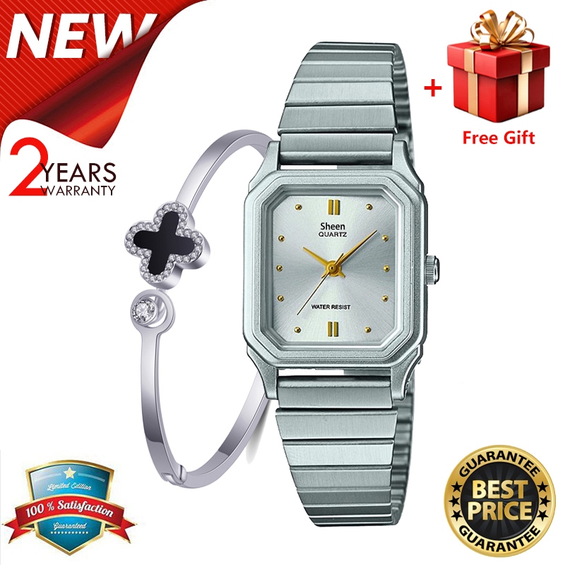 [FREE GIFT] Jam Tangan Baby-g General LQ400 Jam Tangan Wanita Analog Rantai Stainless Steel