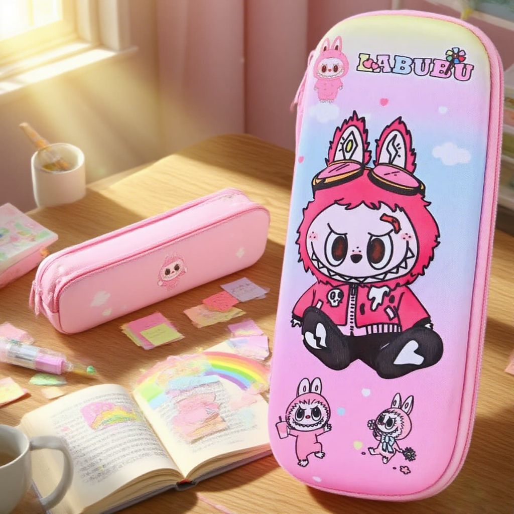 2025 siswa sekolah dasar baru kotak alat tulis kartun EVA berkapasitas besar pria dan wanita 1-2-3-4