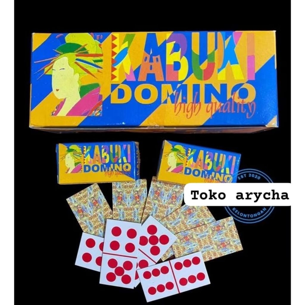 TERLARIS DOMINO KABUKI / KARTU GAPLE / KARTU DOMINO / KARTU DOMINO KERTAS / MAINAN PENGHILANG STRES