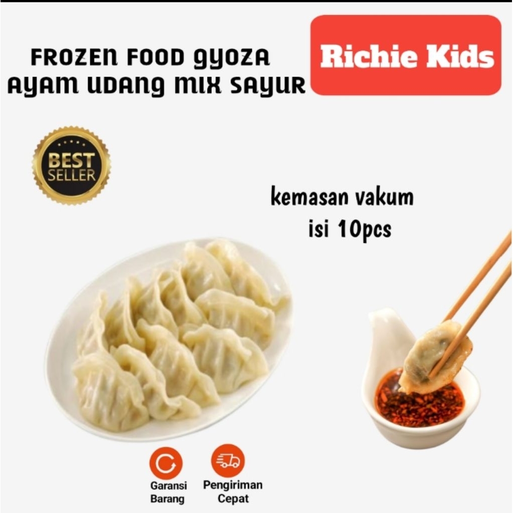 

Gyoza Udang Isi Padat Isi 10 Pcs Kualitas Premium Home Made Richie