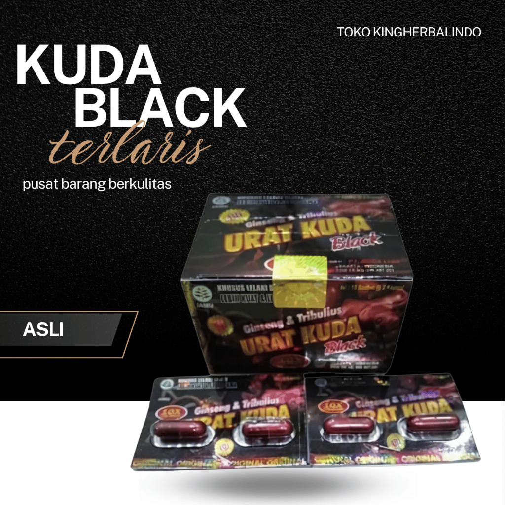 URAT KUDA BLACK KAPSUL ORIGINAL 10X asli terbaru