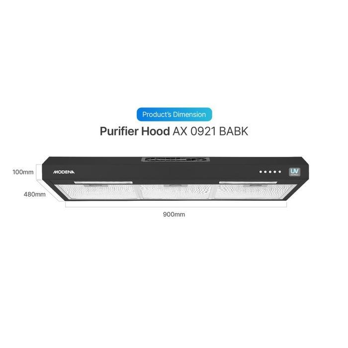 MODENA - COOKER HOOD 90cm - AX0921-BABK