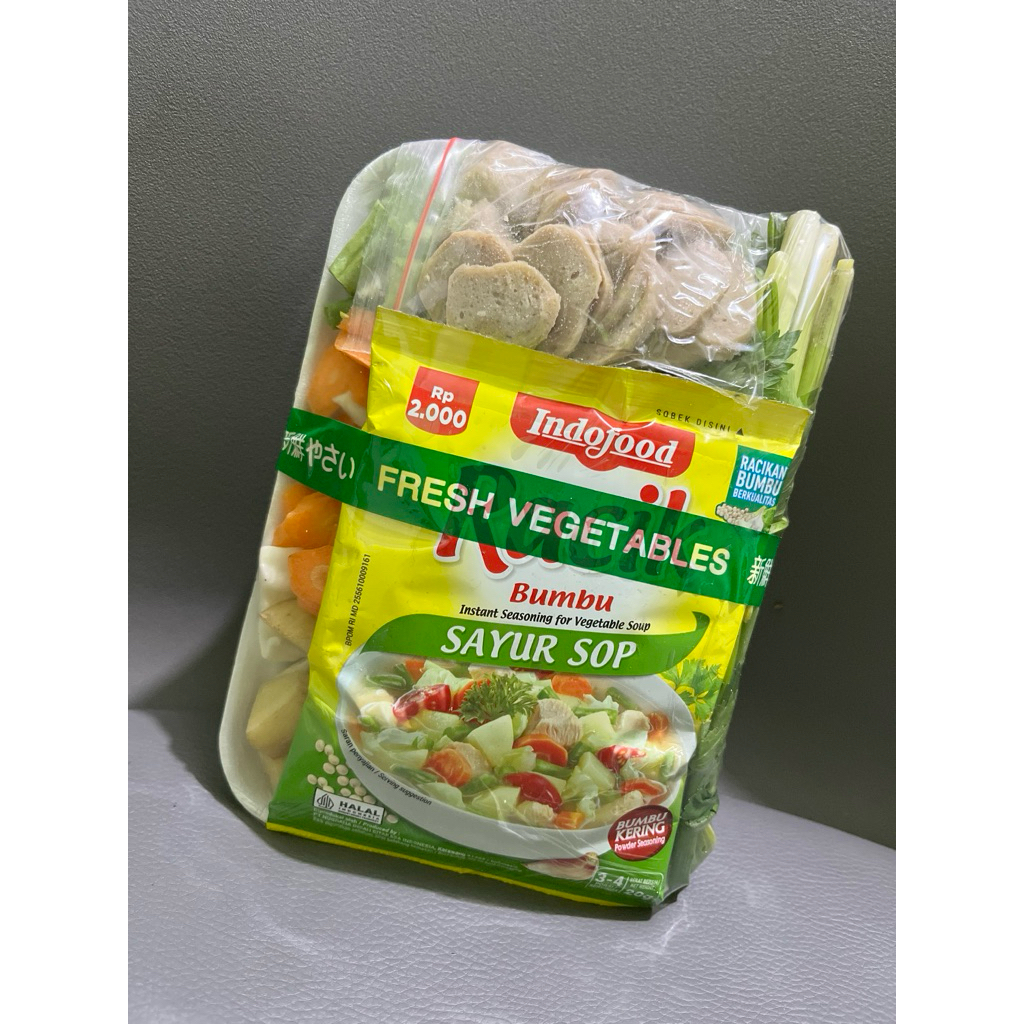 

sayur sop bakso siap masak+bumbu / keranjang sayur bekasi