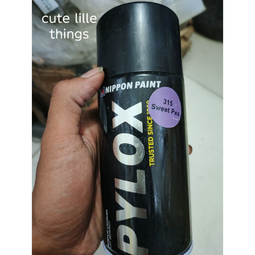 pylox pilox cat semprot nippon paint type 315 sweet pea ungu