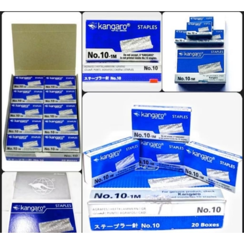 

Isi Staples Kangaro No.10-1M ( 1 kotak kecil)