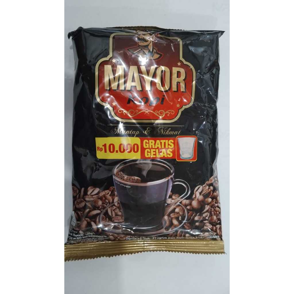 

MAYOR KOPI HITAM FREE GELAS 120GR