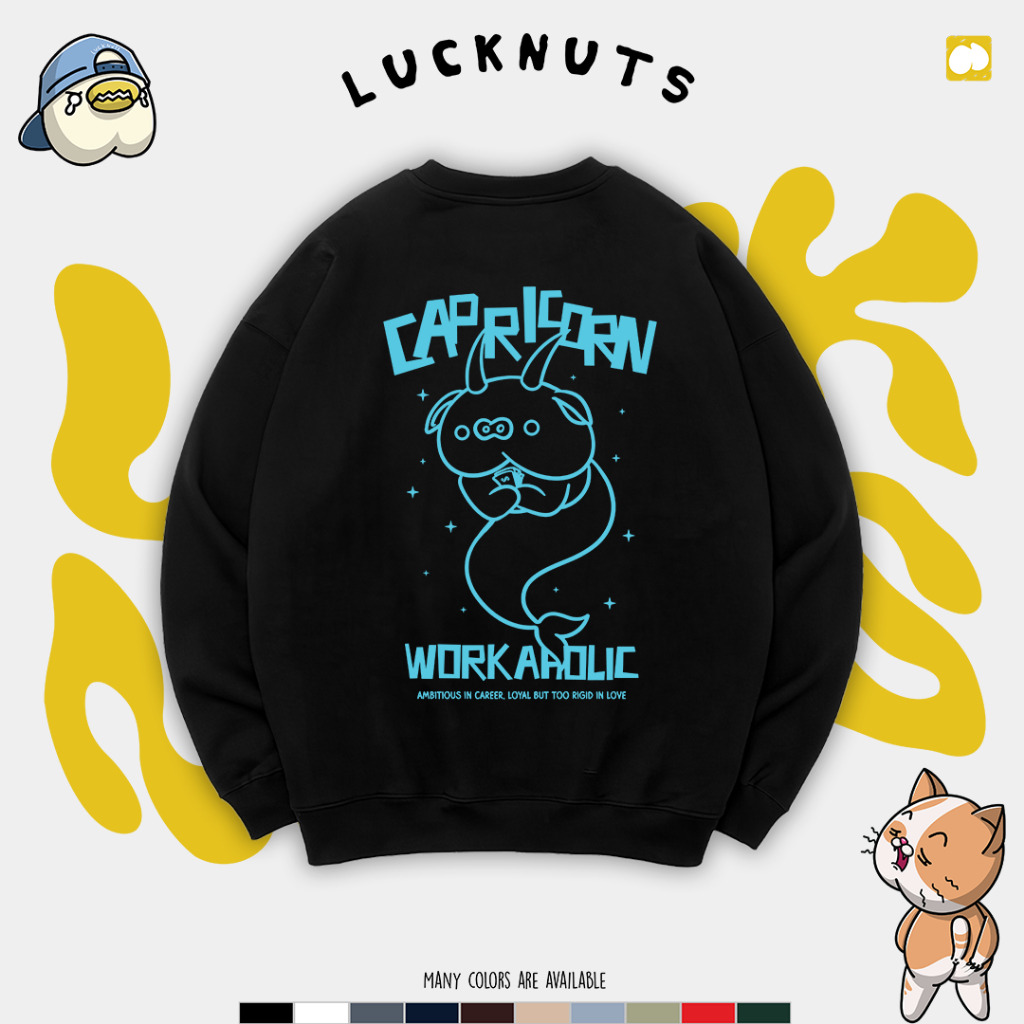 Lucknuts Crewneck CAPRICORN ZODIAC
