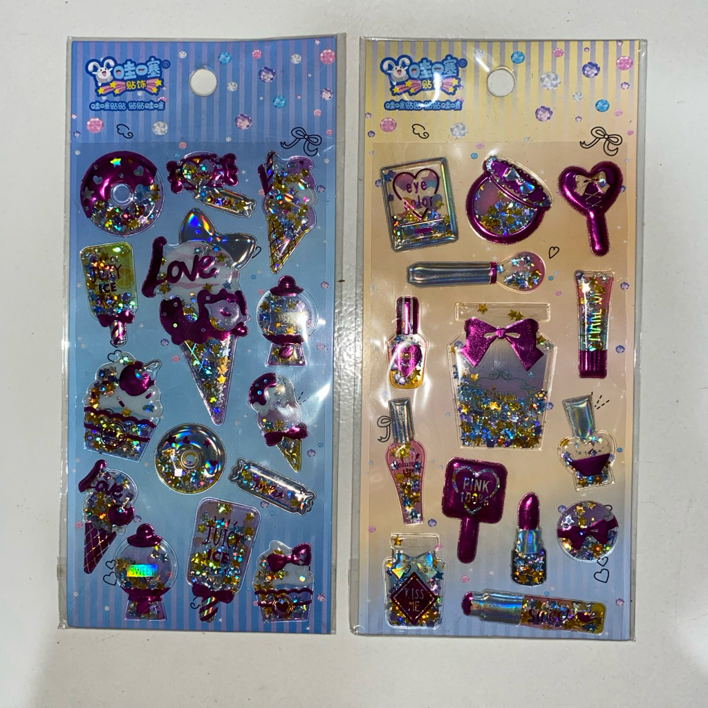 

Sticker makeup party logo timbul (SEALED)