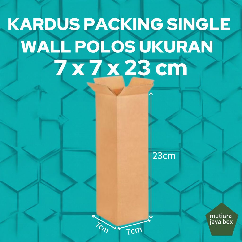 

KARDUS PACKING 7x7x23cm SINGLE WALL POLOS