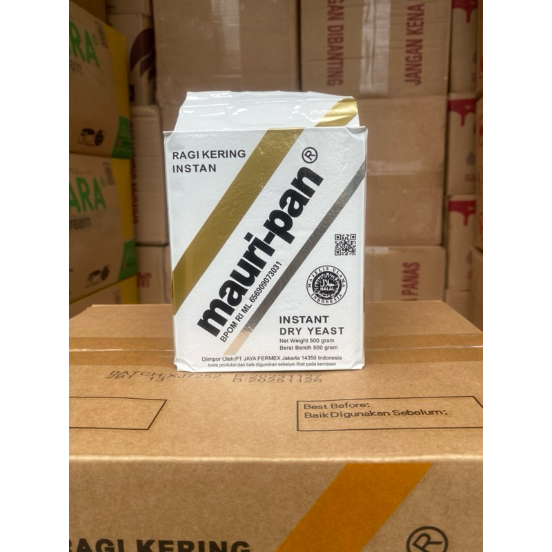 

Mauripan Ragi Kering Instant Dry Yeast 500gr / Pengembang Roti atau Kue