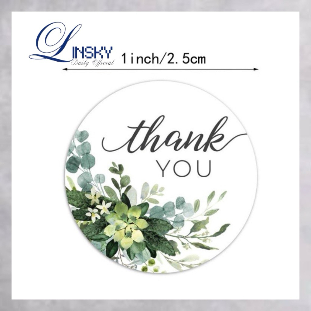 

500 PCS Stiker Thank You / 1 Roll Stiker Thank You / Sticker Thank You