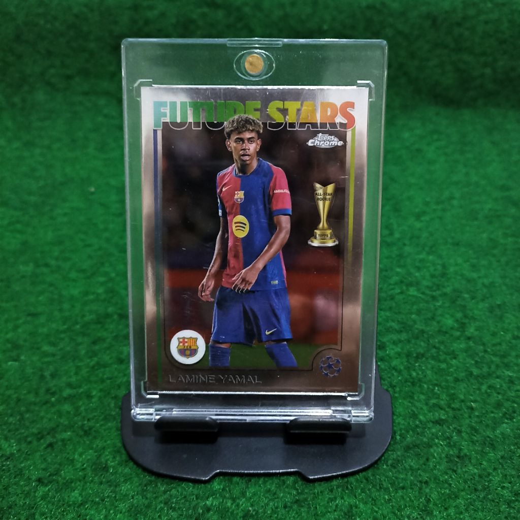KARTU BOLA LAMINE YAMAL FUTURE STARS BARCELONA TOPPS CHROME 24/25