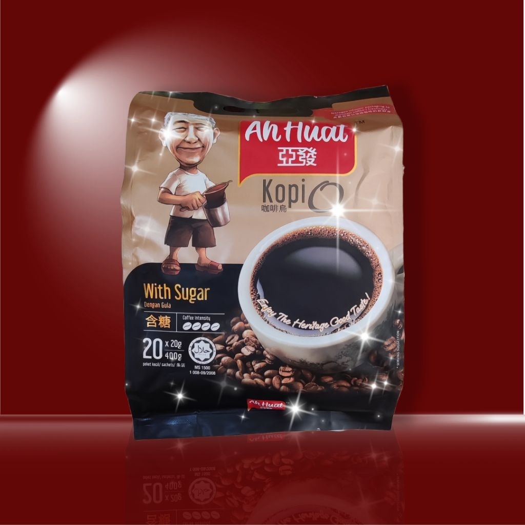 

Ah Huat Kopi O Dengan Gula 20 Sachet (400g) EXP 2026
