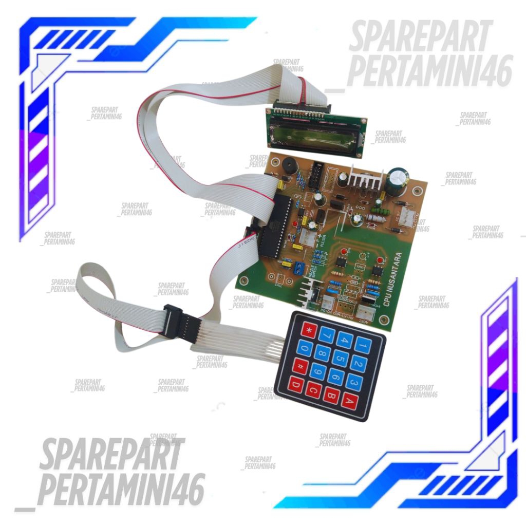 Cpu AC/DC Pertamini Set Kabel Sambungan Dan Keypad Tombol Pom Mini Terlaris