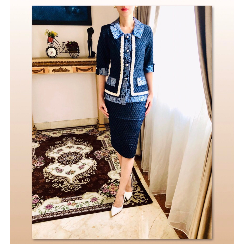 Setelan blazer import. setelan blazer wanita rok. Blazer wanita set rok. Set blazer sisters premium