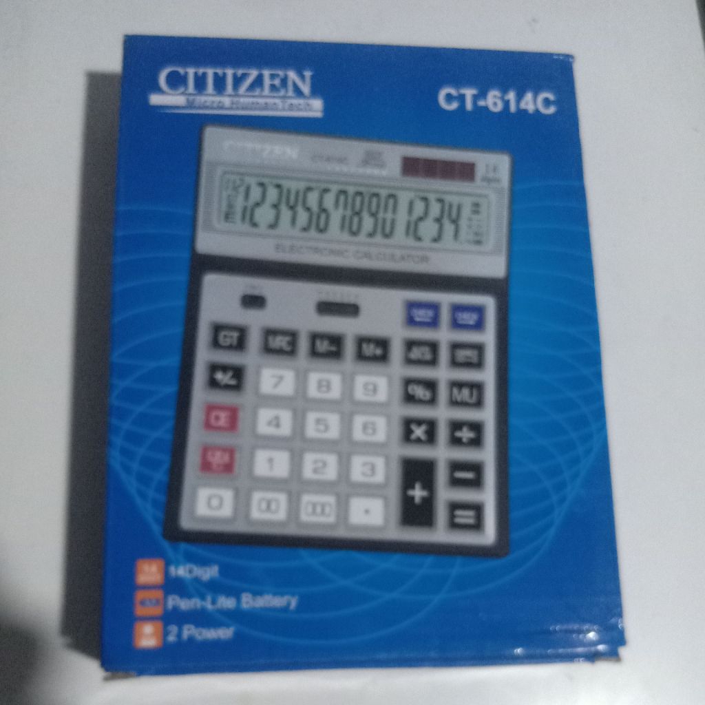 

kalkulator citizen ct-614c 14 digit Besar