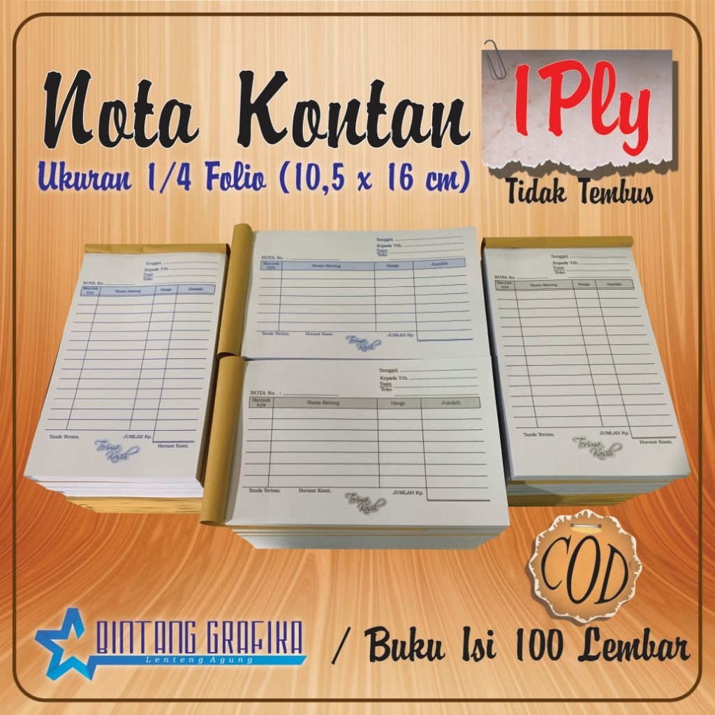 

NOTA KONTAN 1PLY (10,5X16cm)