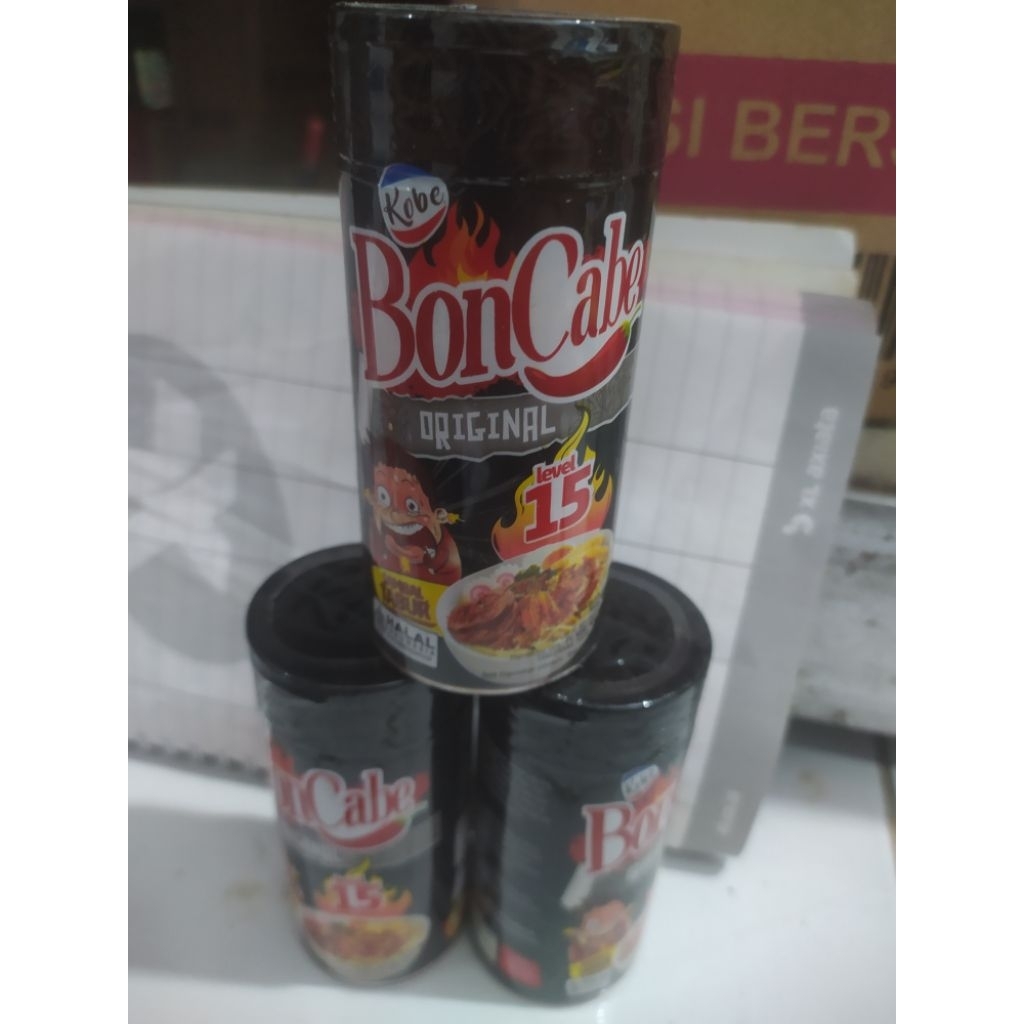 

boncabe original level 15 dengan berat 45 gram