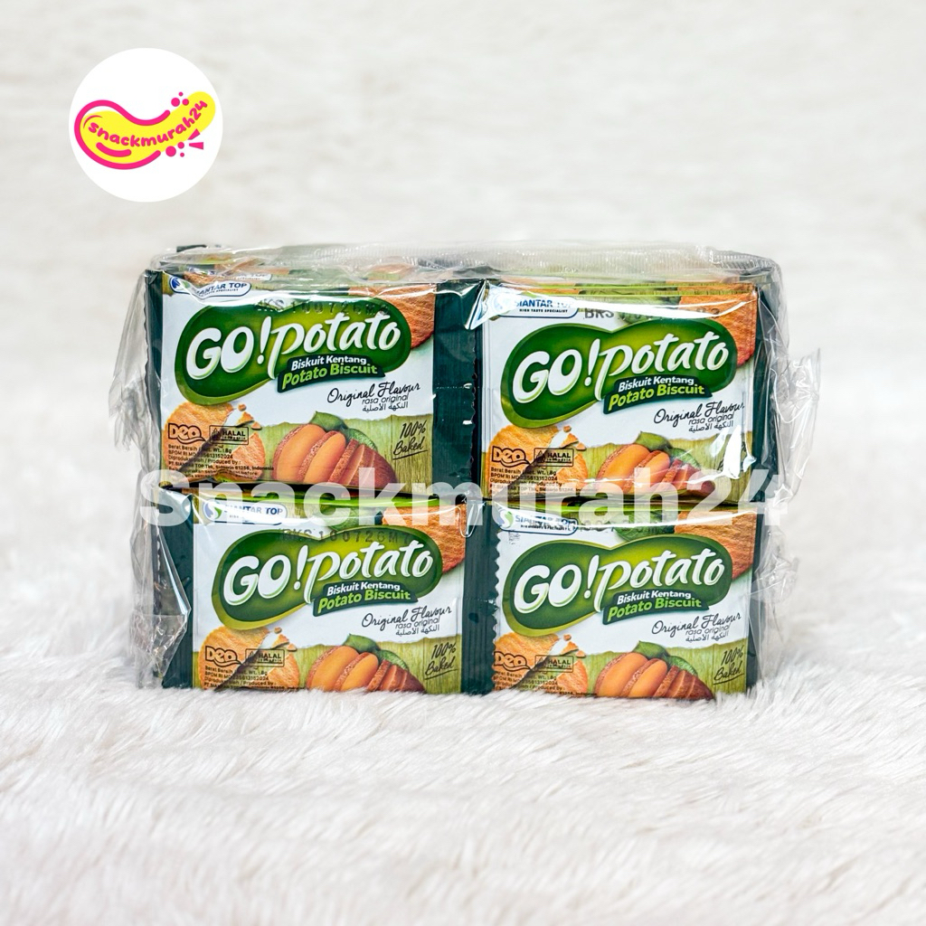 

[ PACK ] Deo Go Potato Biskuit Kentang isi 20 x 8 Gram Eceran 500
