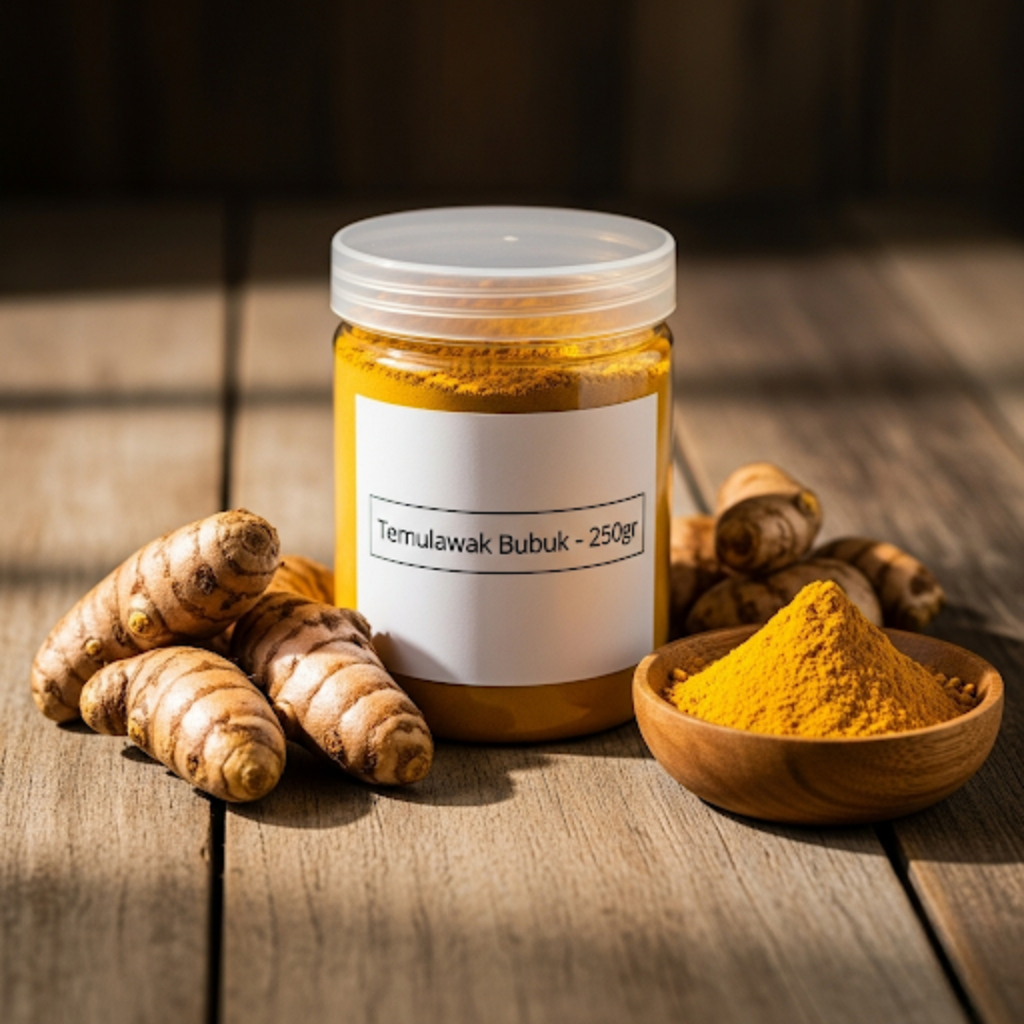 

Bubuk Temulawak Premium 100gr / 250gr | Curcuma Xanthorrhiza Powder Herbal Alami | Minuman Herbal Temulawak Instan