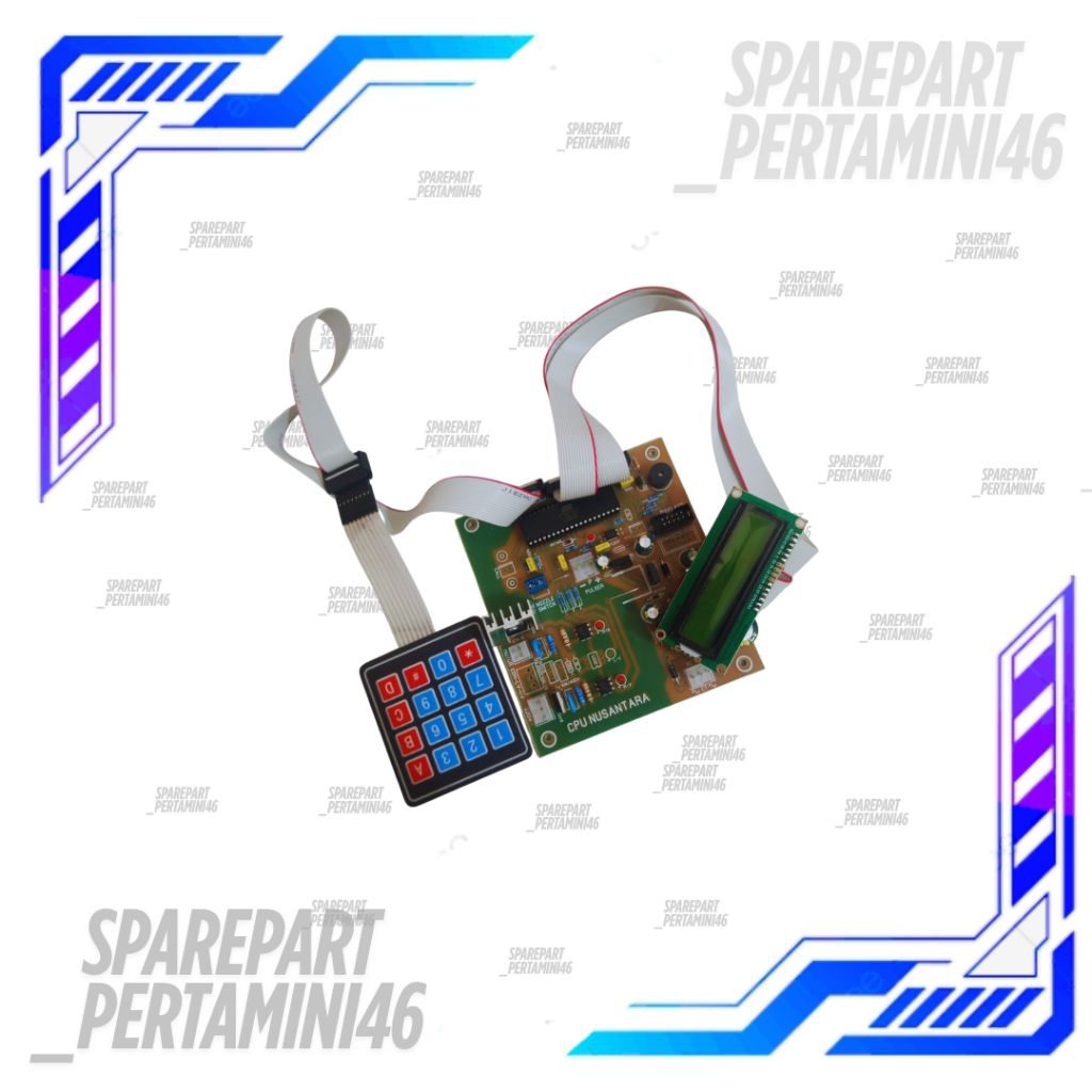 Cpu AC/DC Ic 32 Set Kabel Sambungan Dan Keypad Tombol Pom Mini