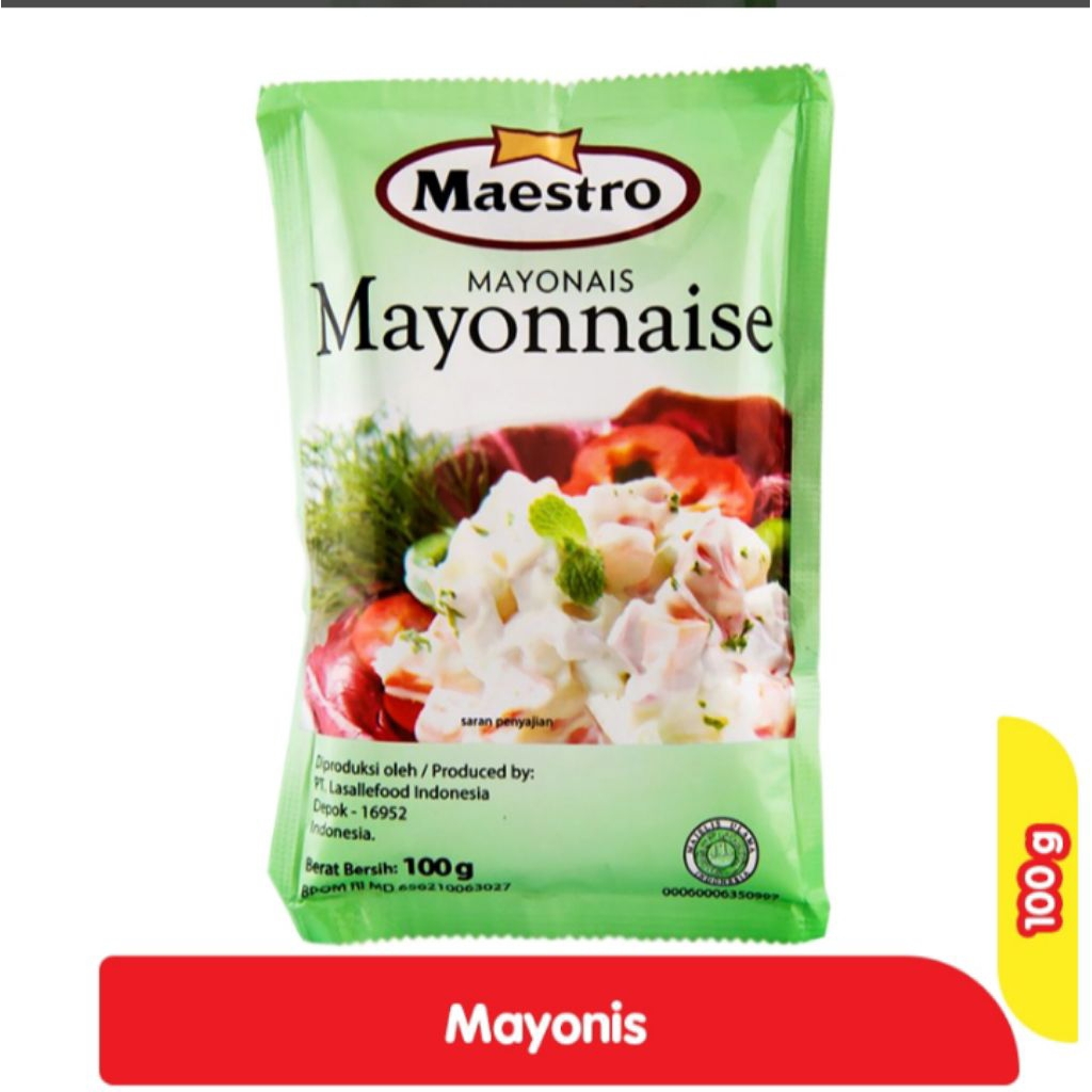 

Maestro Mayonnaise Sachet 100g