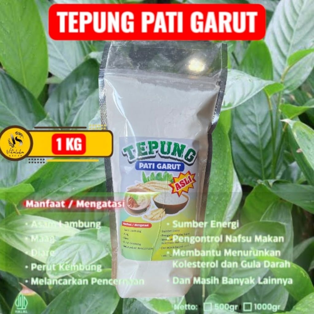 

TEPUNG PATI GARUT 1KG / PATI GARUT ASLI/PATI GARUT