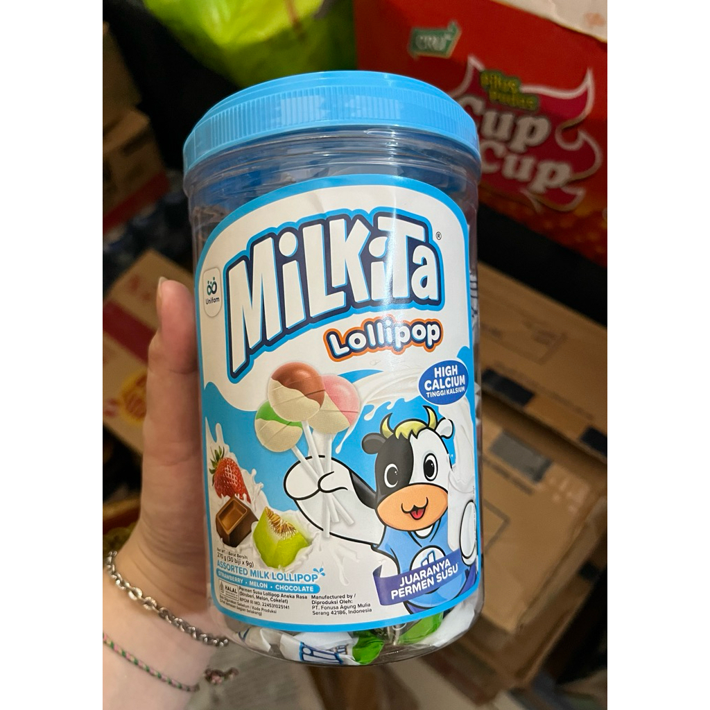 

Permen Milkita Lollipop toples (isi 30pcs)