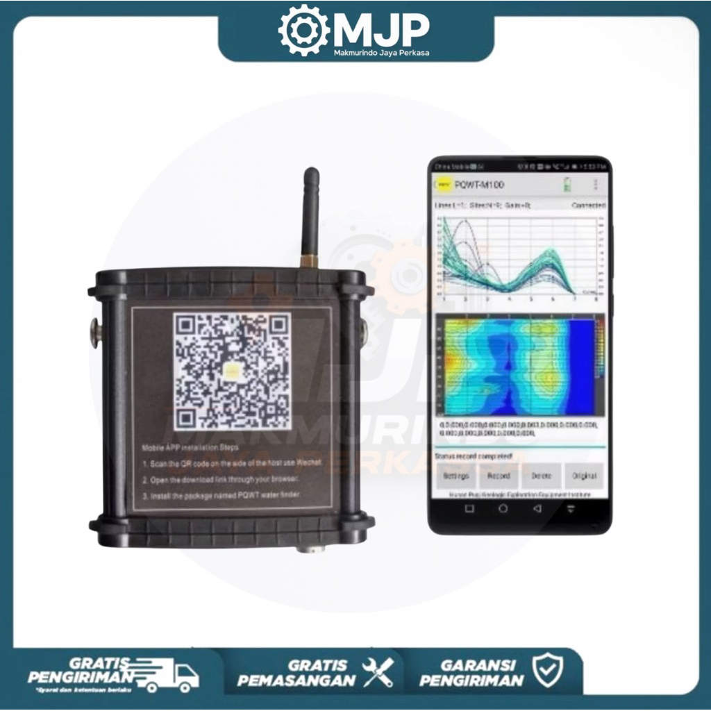 PQWT M100 Borehole underground water finder detector ground water
