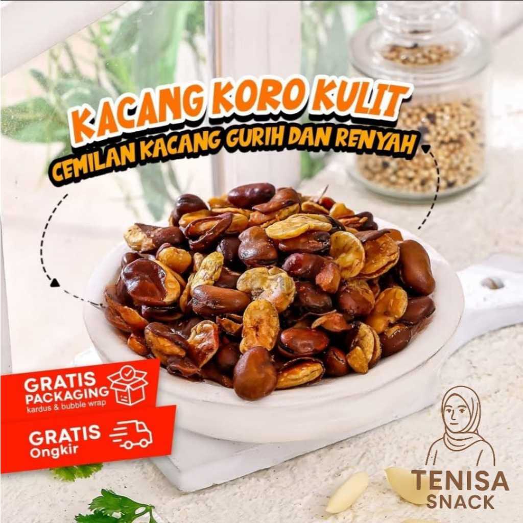 

1KG KACANG KORO KULIT BESAR/KACANG KORO ASIN GURIH MEREK JAIPONG