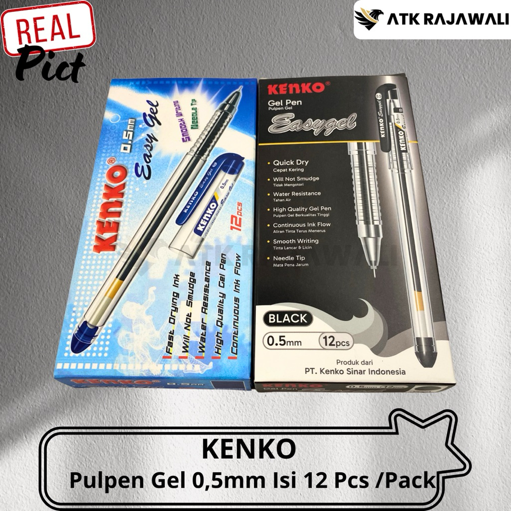 

(12 Pcs) Pulpen Kenko Easy Gell 0.5mm