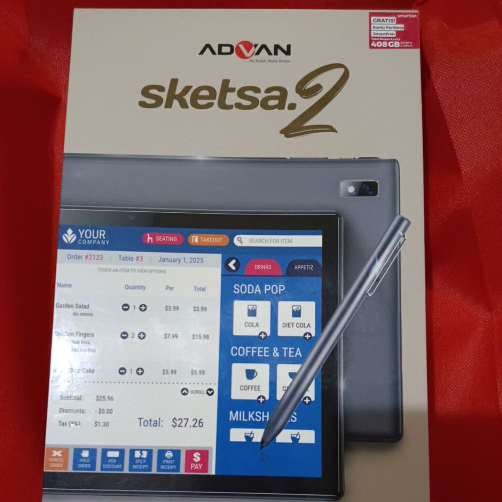 Tablet Advan sketsa 2 bekas.