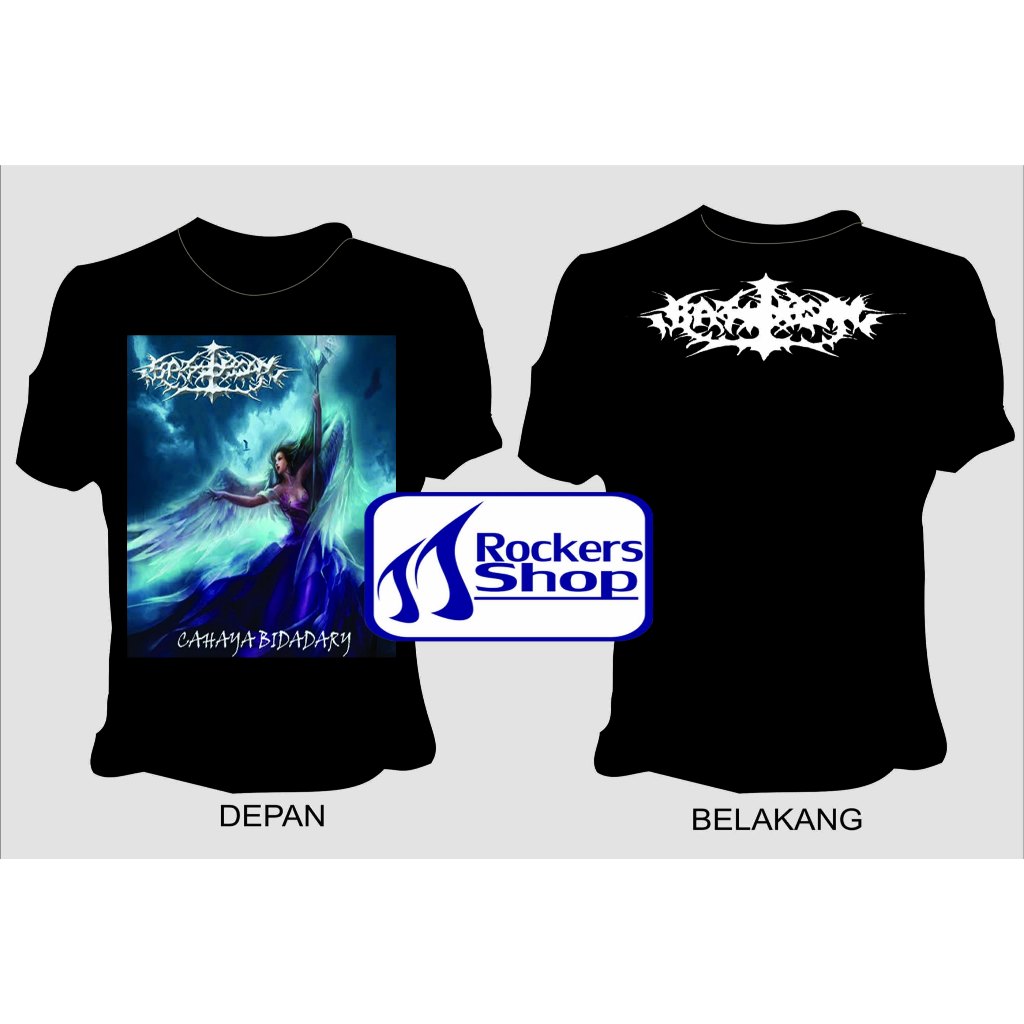 KAOS BATU NISAN CAHAYA BIDADARI RATU INDONESIA GOTHIC METAL