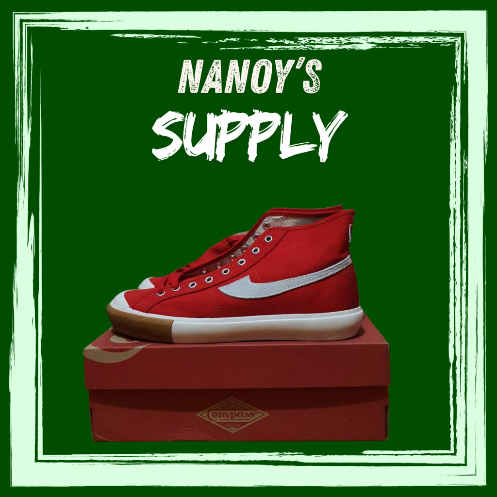 Sepatu Compass Gazelle Red Gum High