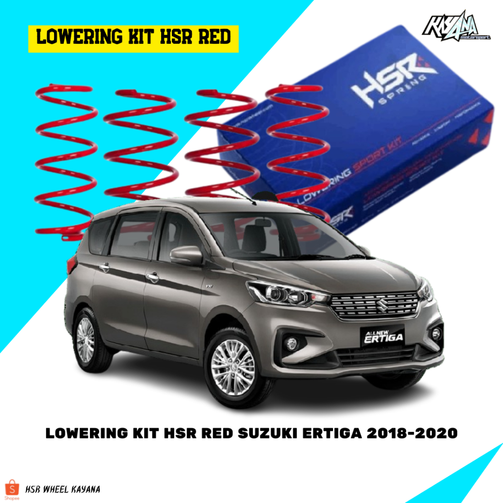 PER CEPER MOBIL SUZUKI ERTIGA LOWERING KIT HSR RED SUZUKI ERTIGA 2018-2020