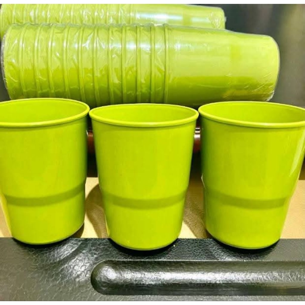 12pcs Gelas Aqua / Gelas Kopi / Gelas Plastik Free Packing Kardus
