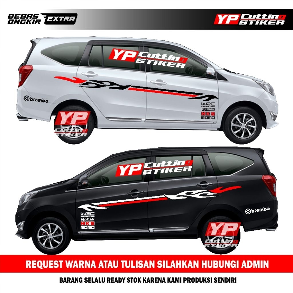 Sticker mobil Sigra calya dll sticker list terlaris mobil Sigra calya stiker mobil Sigra calya keren