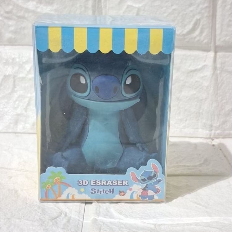 

penghapus stitch 3D 3 dimensi motif karakter stitch biru bisa untuk pajangan figure eraser atk alat tulis kantor sekolah kuliah penghapus pensil model lipstik pompurin