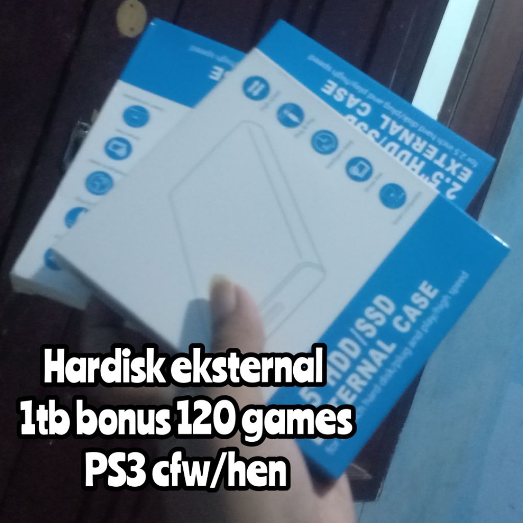 Hardisk eksternal 1tb PS3 bonus 120 gme
