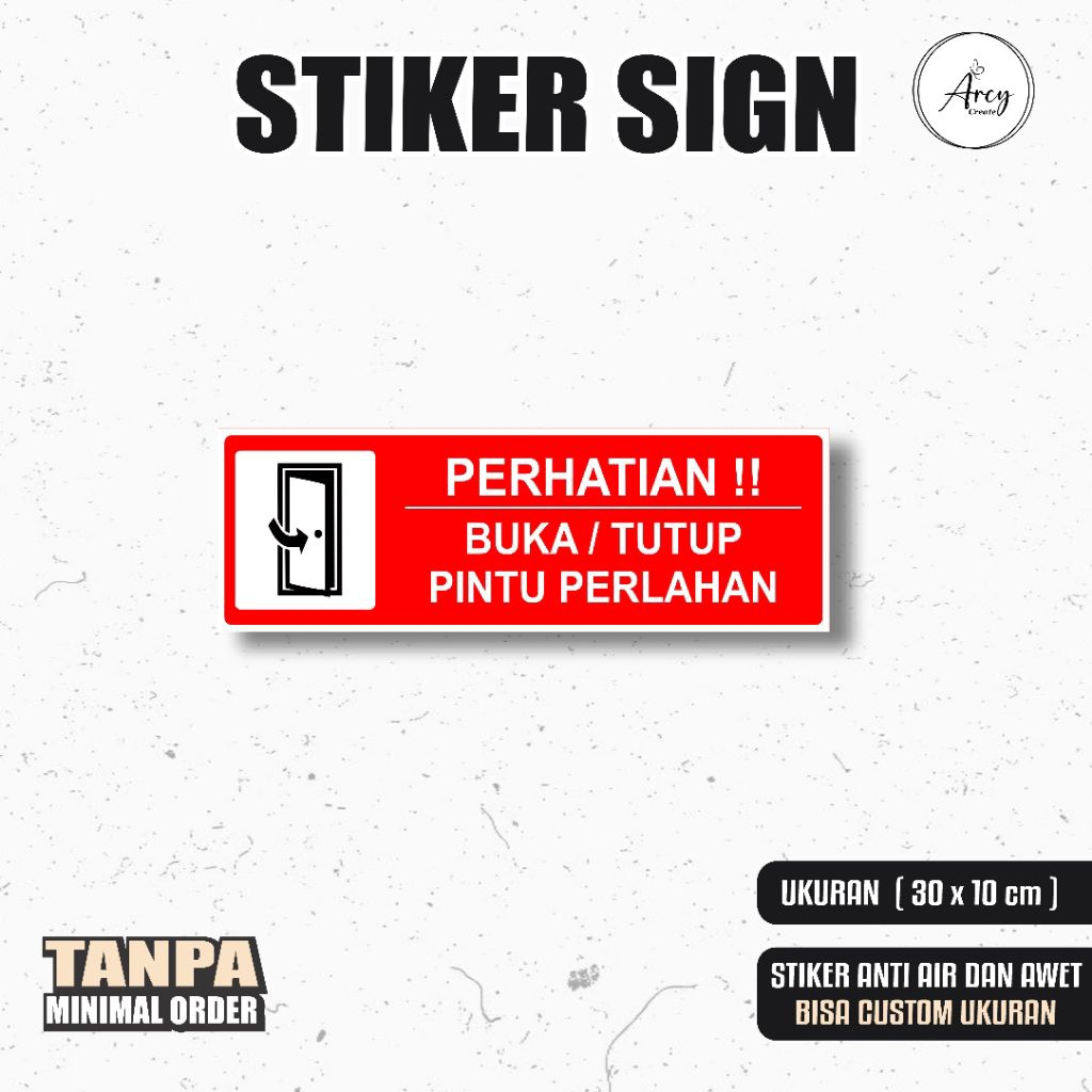 

Stiker Buka Tutup Pintu Perlahan