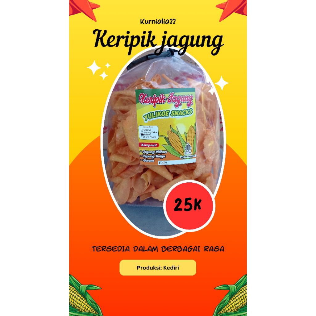 

keripik jagung asli