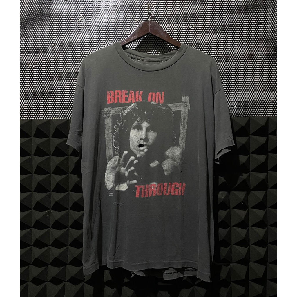 kaos Vintage Band The Doors Jim Morisson 90’s by winterland Kondisi tempur faded cakep Single Stitch