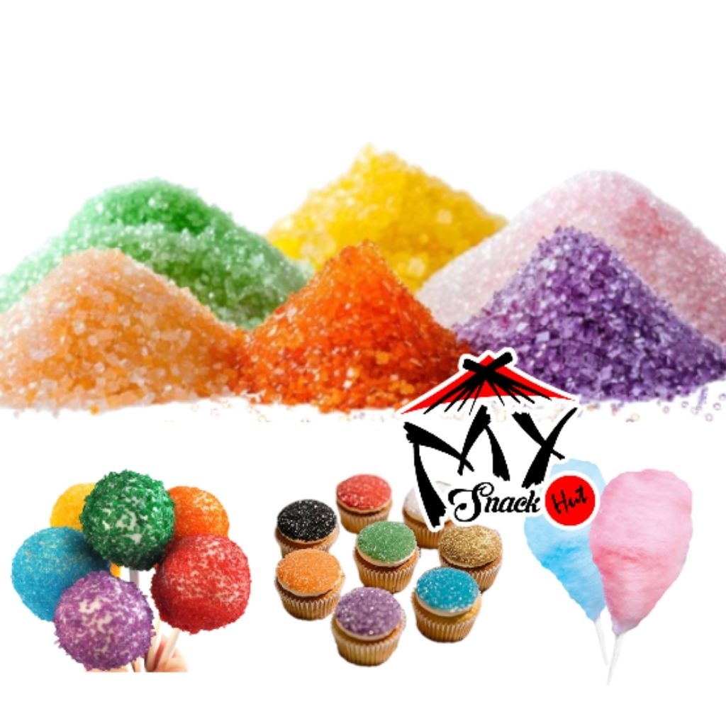 

SANDING SUGAR 50GR GULA ARBANAT COTTON CANDY PASIR WARNA WARNI KRISTAL CRYSTAL TOPPING CUPCAKE SPIKEL