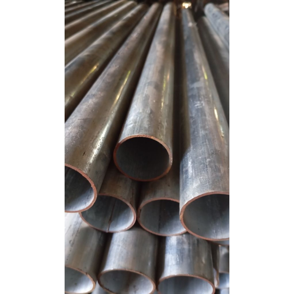 besi pipa galvanis  2 inch tebel 3.5mm ukuran 100 cm