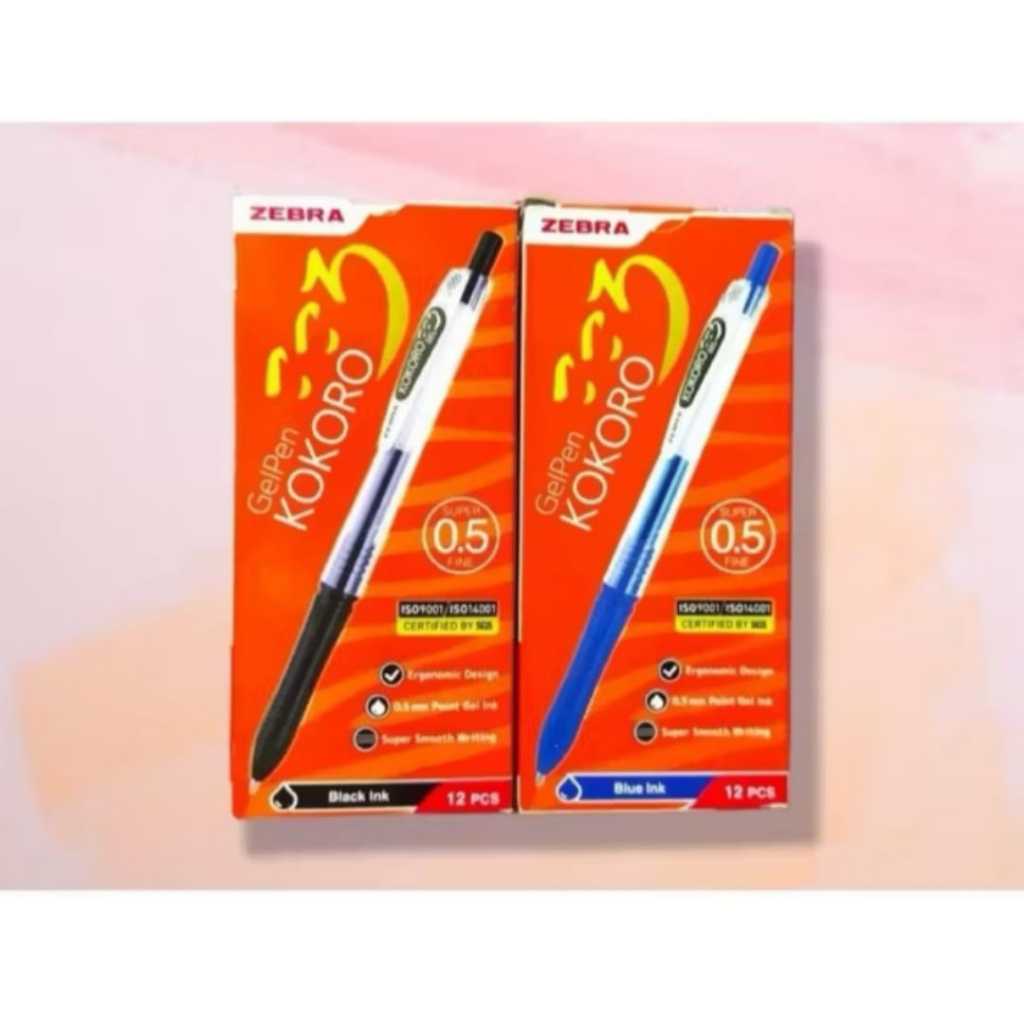 

Pulpen Gel Pen Zebra Kokoro 0.5 - ( 1 Pack isi 12 )