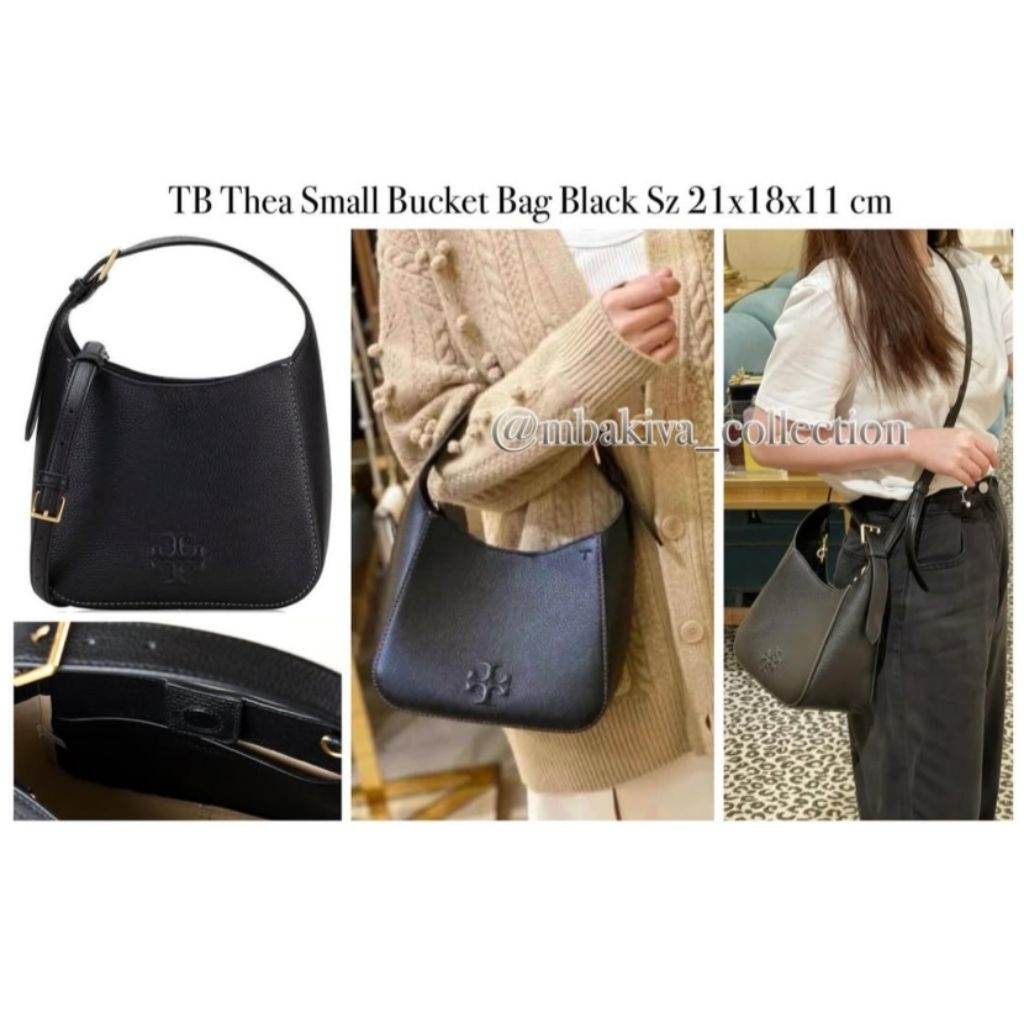 TB Thea Small Bucket Bag Black