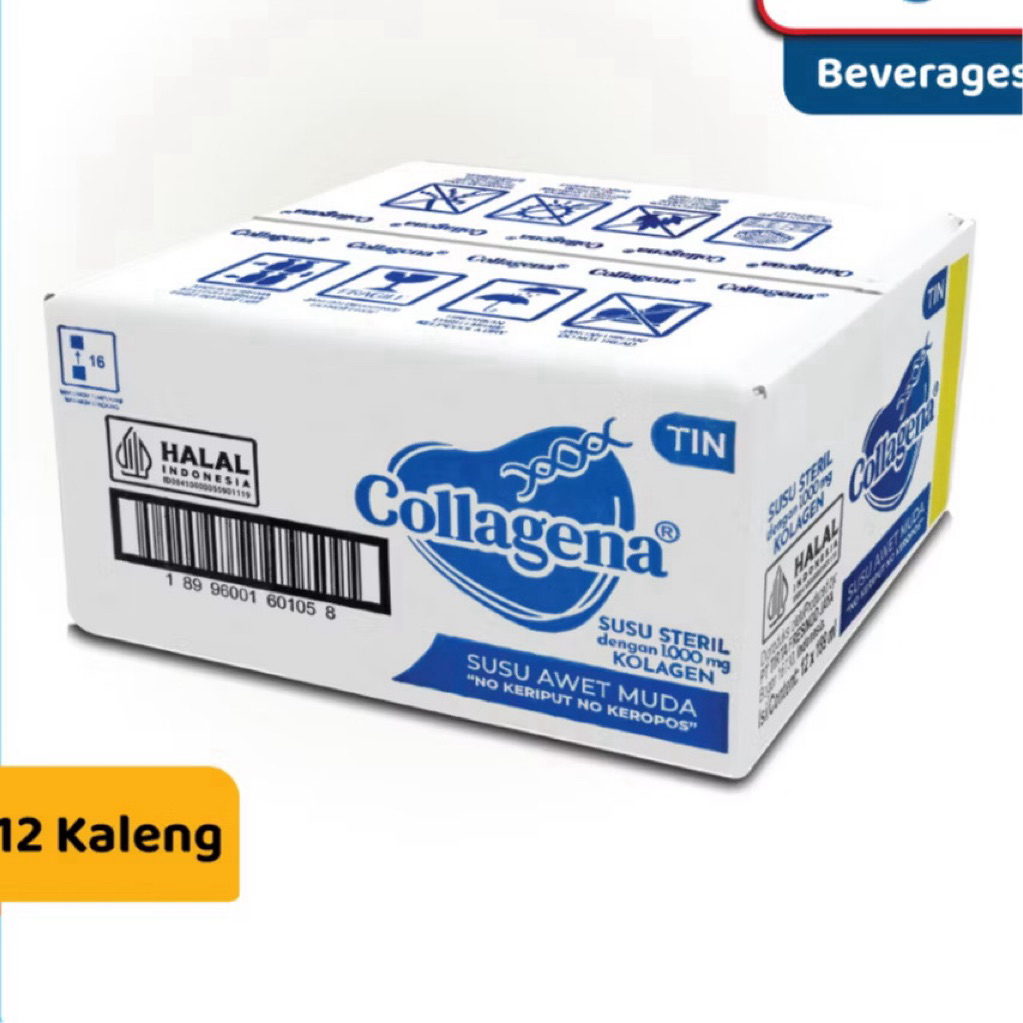 

Collagena Susu Steril Kolagen 1000mg Untuk Kesehatan. 1 Dus isi 12 Kaleng 189 ml.